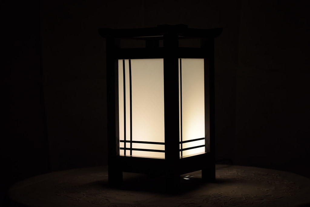 Powered Shoji Lamp