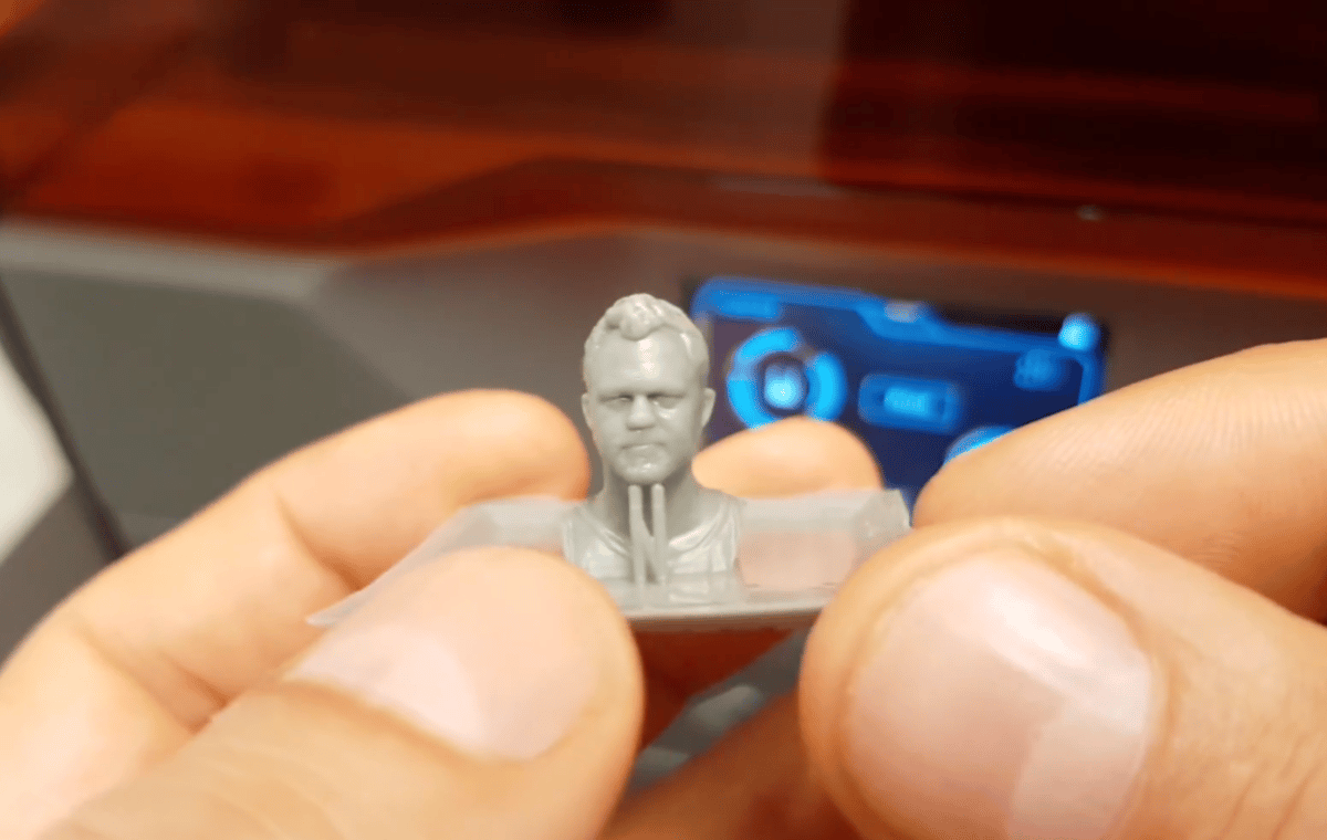 A 3D printed figurine of Daniel Norée, an award winning 3D designer from Sweden