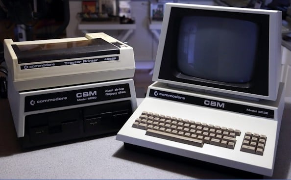 With a hefty price tag, the CBM 8032 was meant to sit on a CEO’s desk 