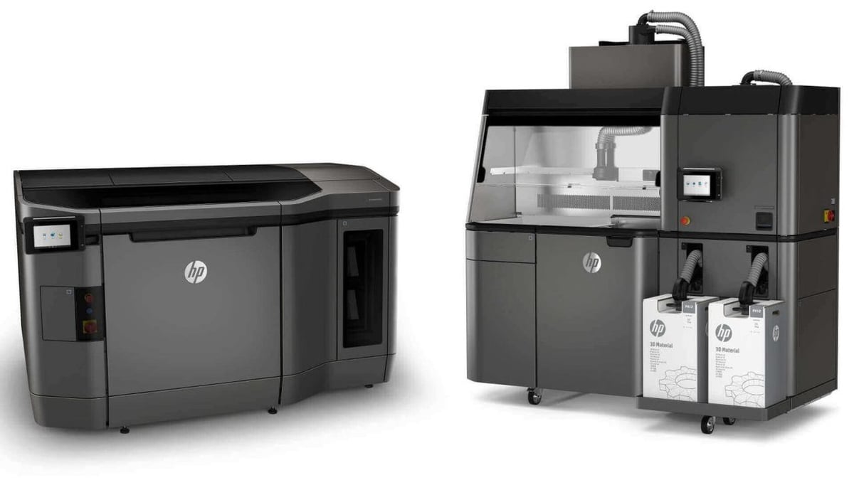 The HP Metal Jet Fusion 3D printing production system