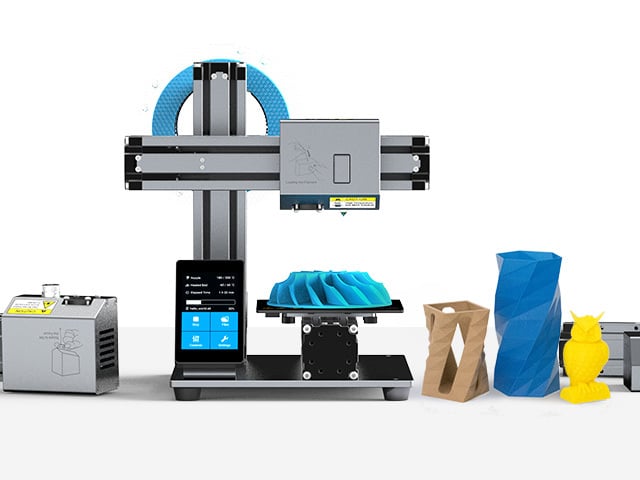Capable printers like this Snapmaker are becoming more accessible.