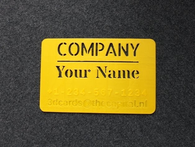 This business card is begging for customization.