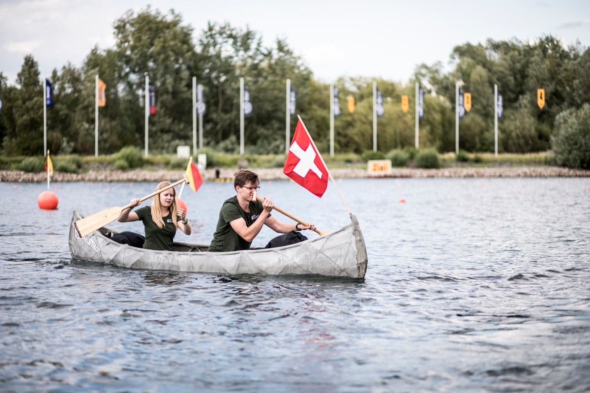 3D Printed Canoe Made from Concrete