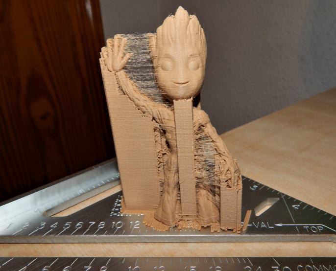 Groot porte bic en filament bois - Mes impressions 3d by Loïc