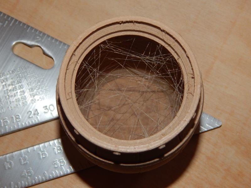 The web-like strings inside of this barrel would make an excellent haven for spiders...