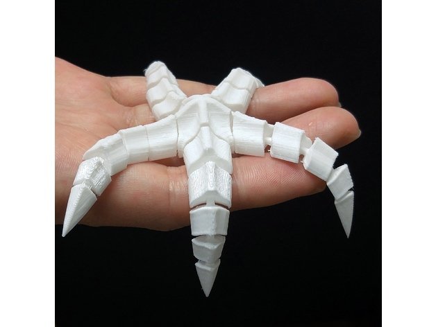 3D prints can also have interlocking, moving parts.