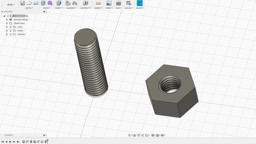Threads in Fusion 360.