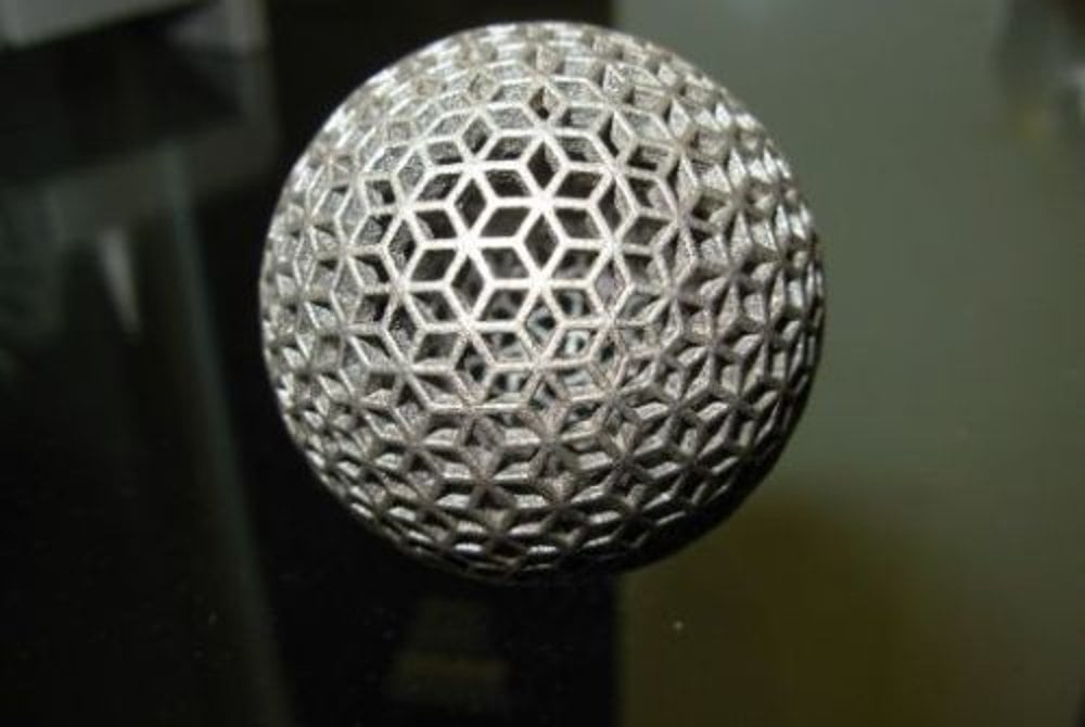 This orb complex orb design was made with SLM technology.