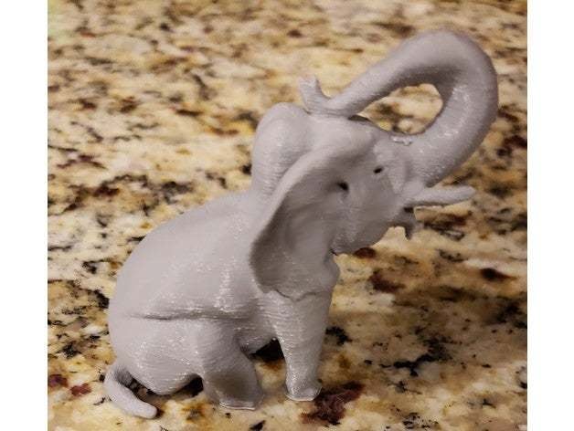 3d printed best sale little wooden elephant
