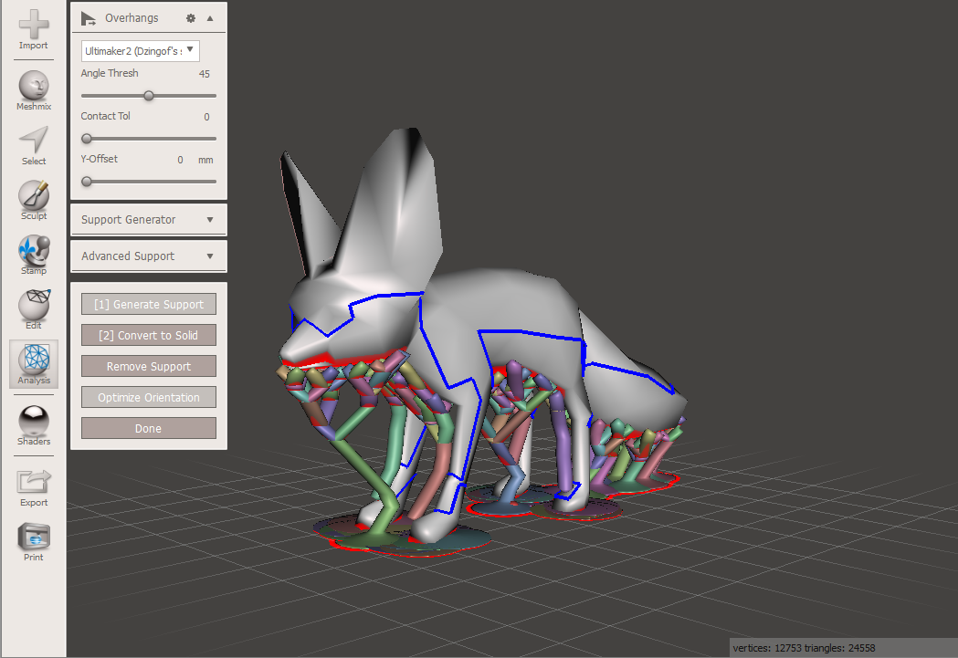 Meshmixer is a potent 3D model editing tool.