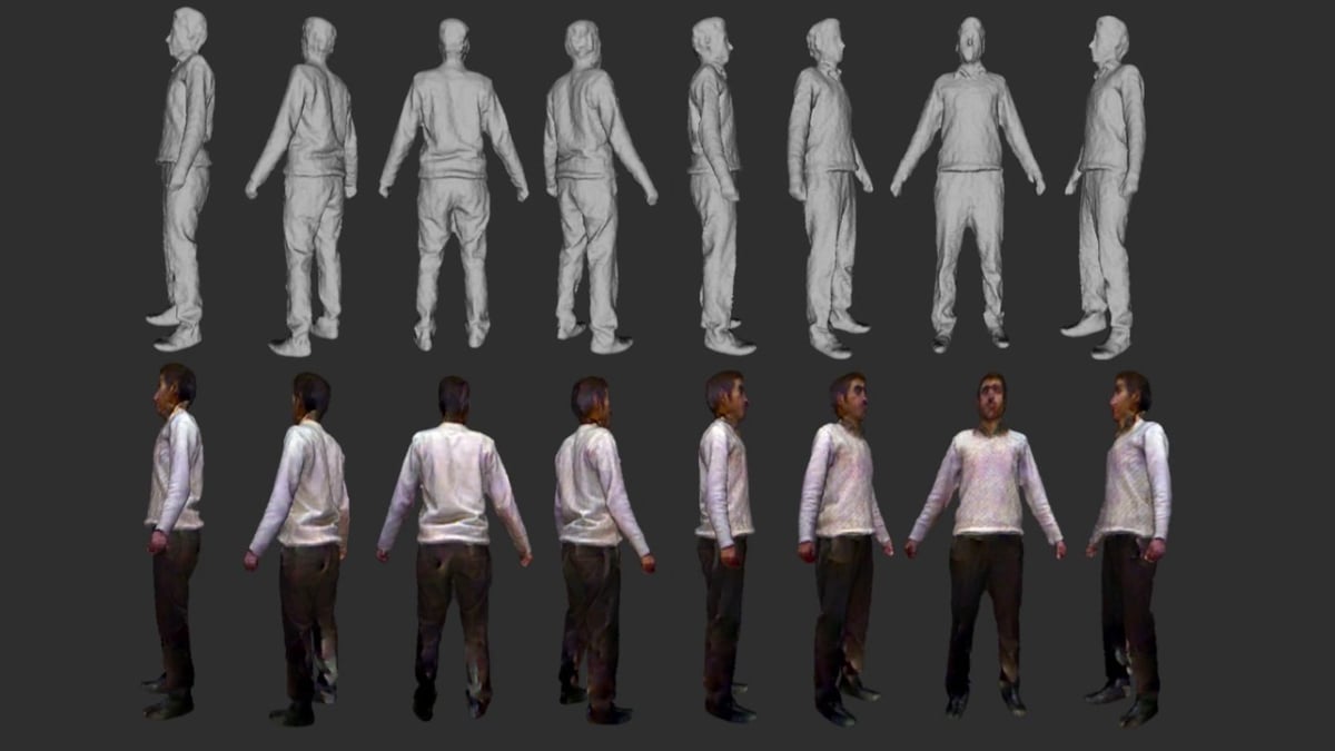 A 3D body scan made using the Kinect