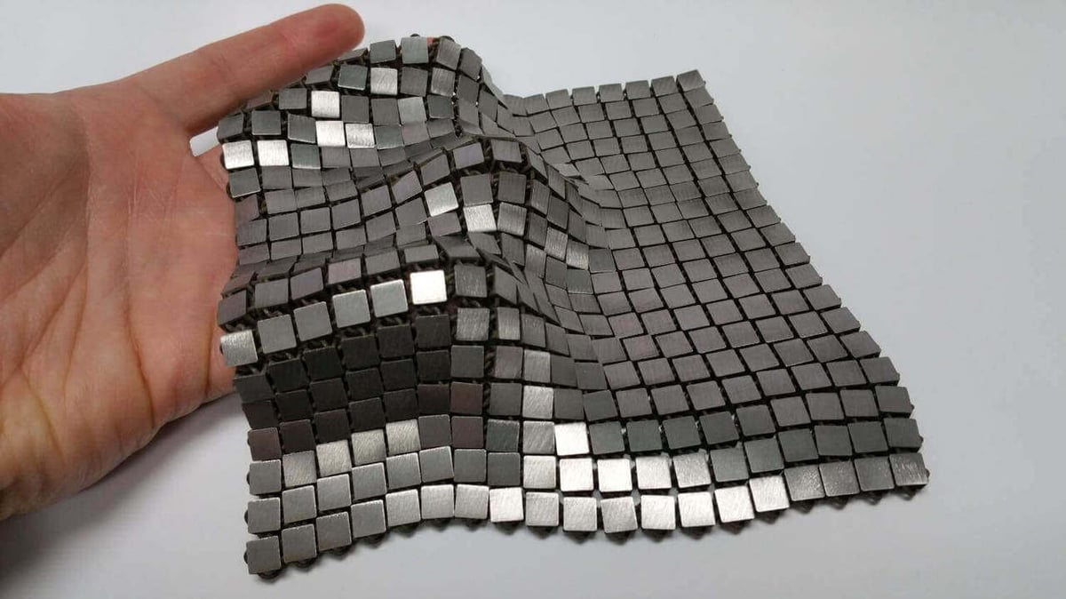 This fabric was printed in one piece by NASA engineers