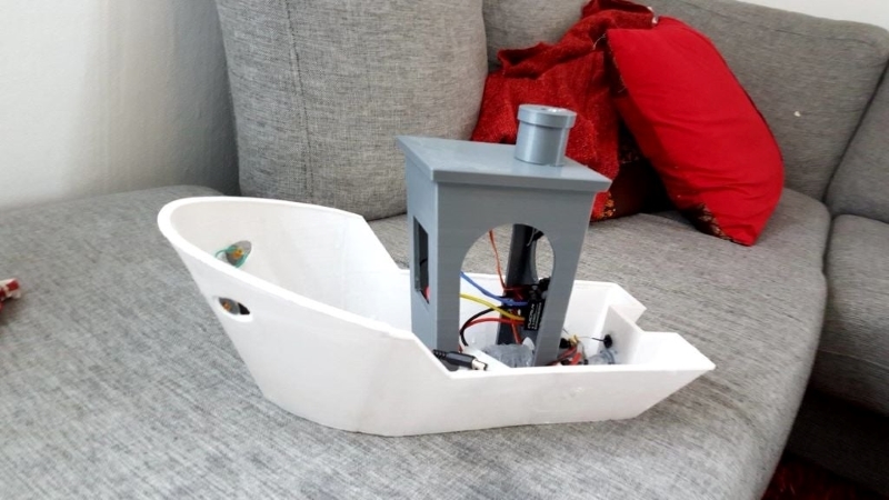 The iconic RC Benchy boat