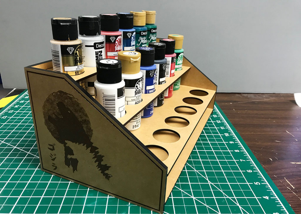New paint rack for miniature paints - Made on a Glowforge - Glowforge  Owners Forum