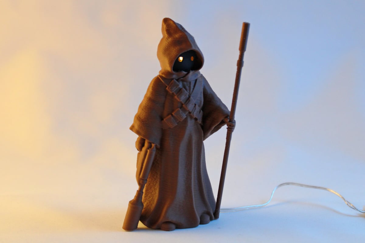 This Jawa can be printed as a single piece!