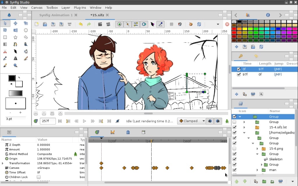 Foto de Softwares de animação 3D/2D: Synfig Studio