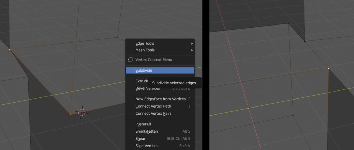 Merging edges by adding vertices