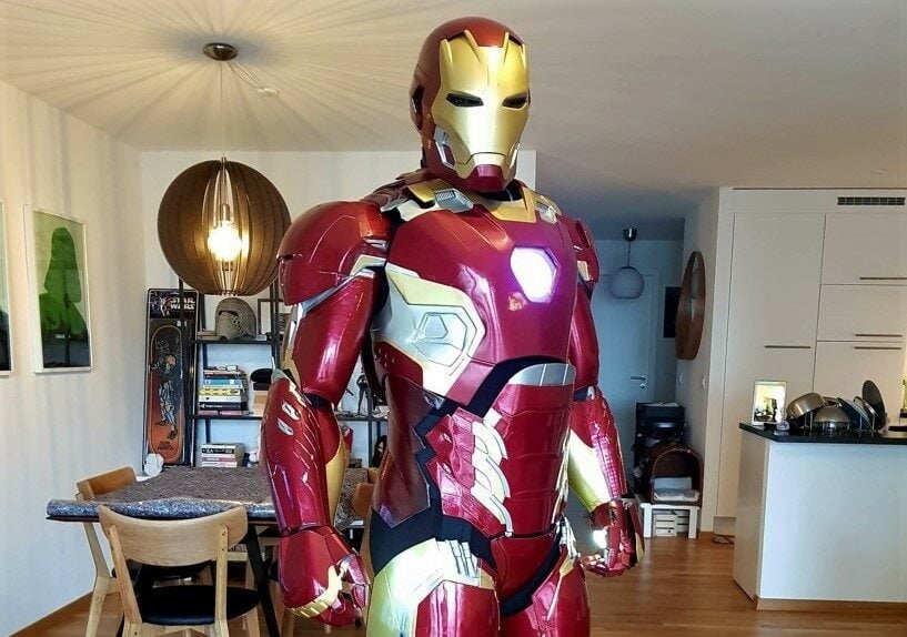 This Iron Man MK45 suit is comfortable to wear, when printed with flexible joints