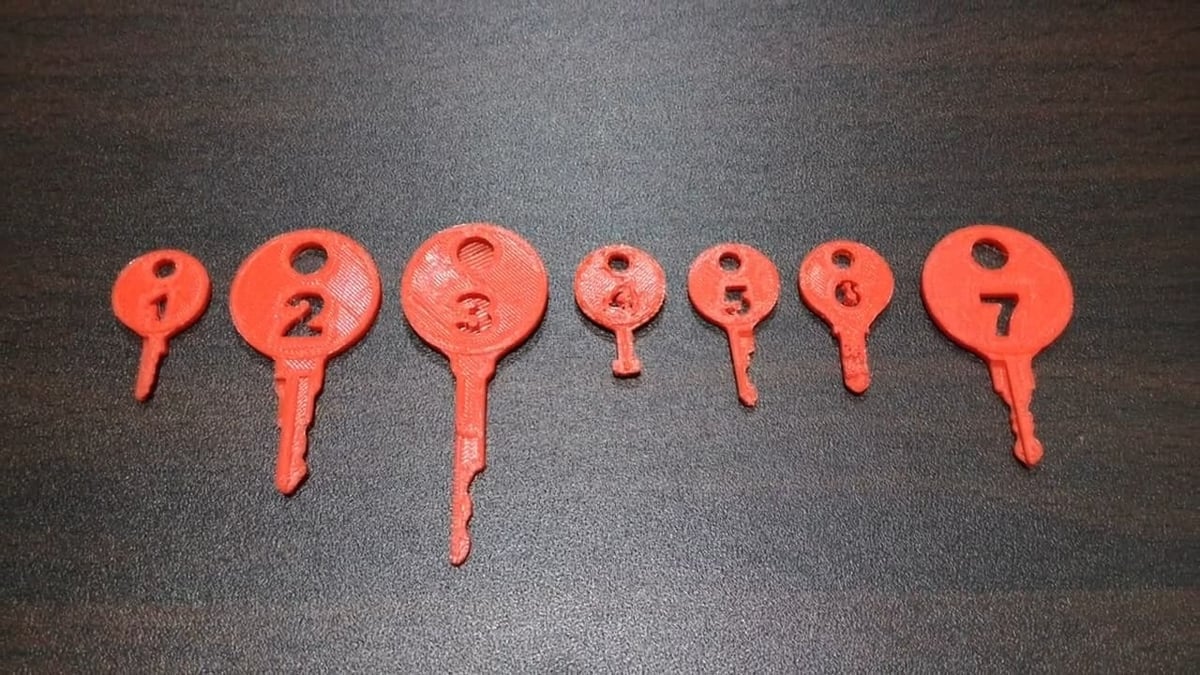 All seven of the TSA master keys