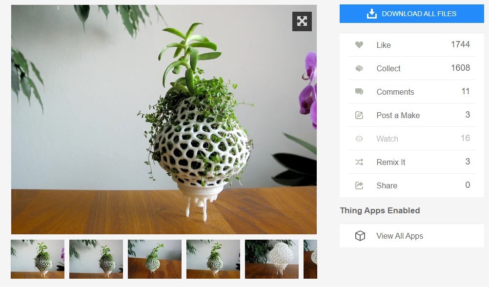 Unique 3D plant model