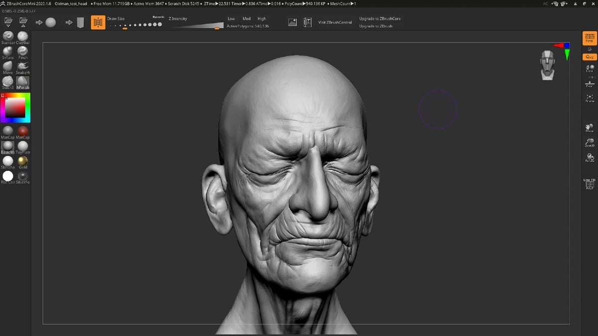 Image of The Best Free 3D Design Software: ZBrushCoreMini