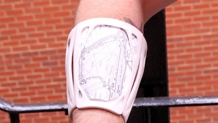 Go low-tech and put your bike route map on your arm