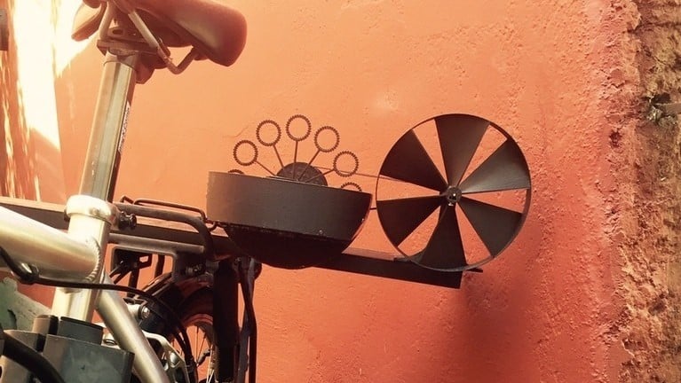 This awesome bubble machine mounted on your bike is perfect for a summer's day