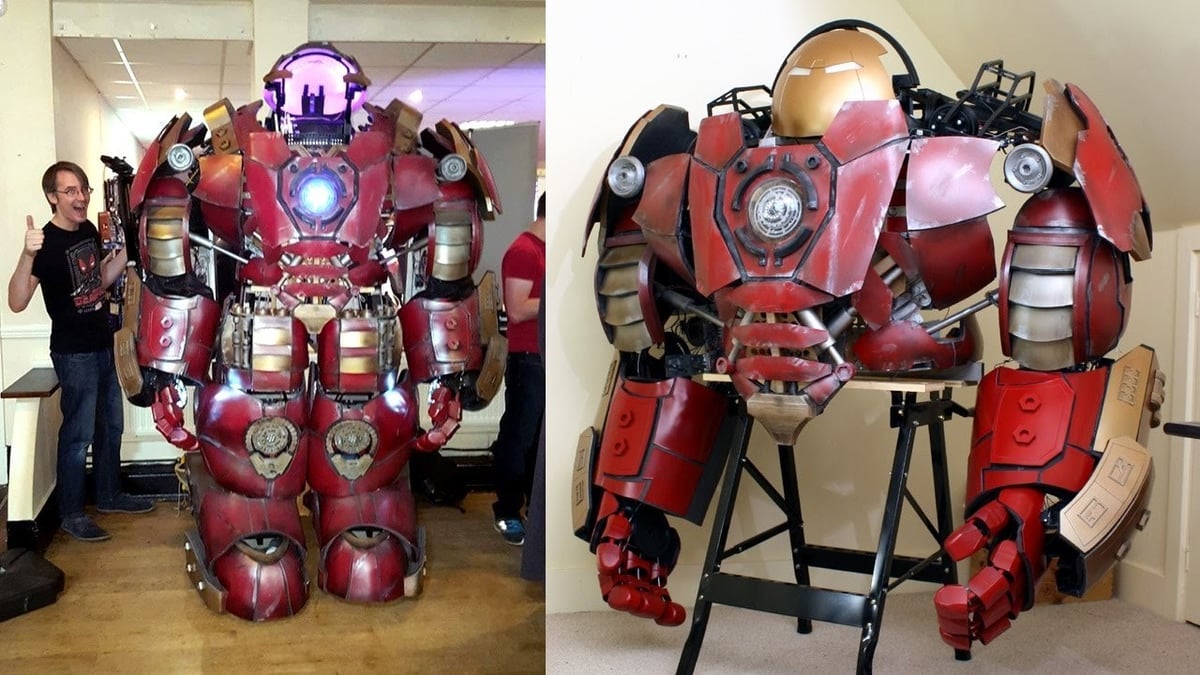 This life-sized wearable Hulkbuster suit is a thing of 3D printing dreams