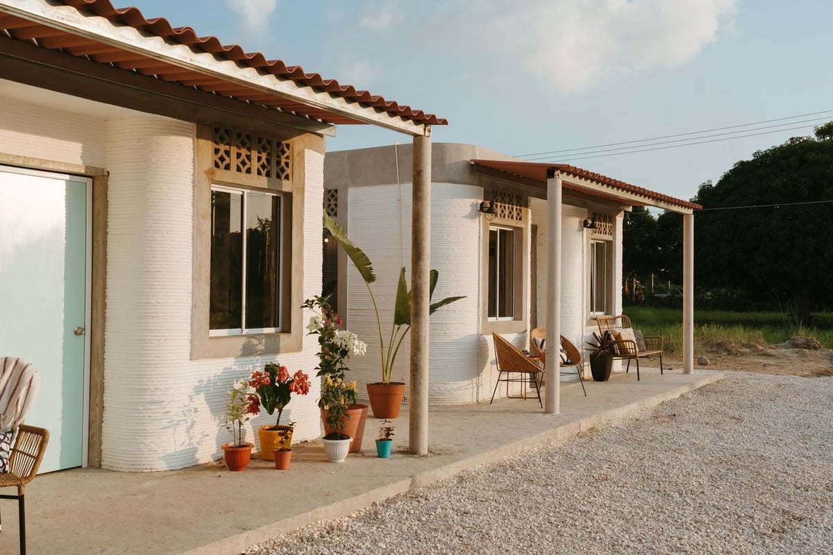 3D printed homes as part of a non-profit partnership in rural Tabasco, Mexico