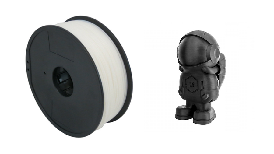 MatterHackers HIPS comes in 1 Kg spools and is available in either black or white.
