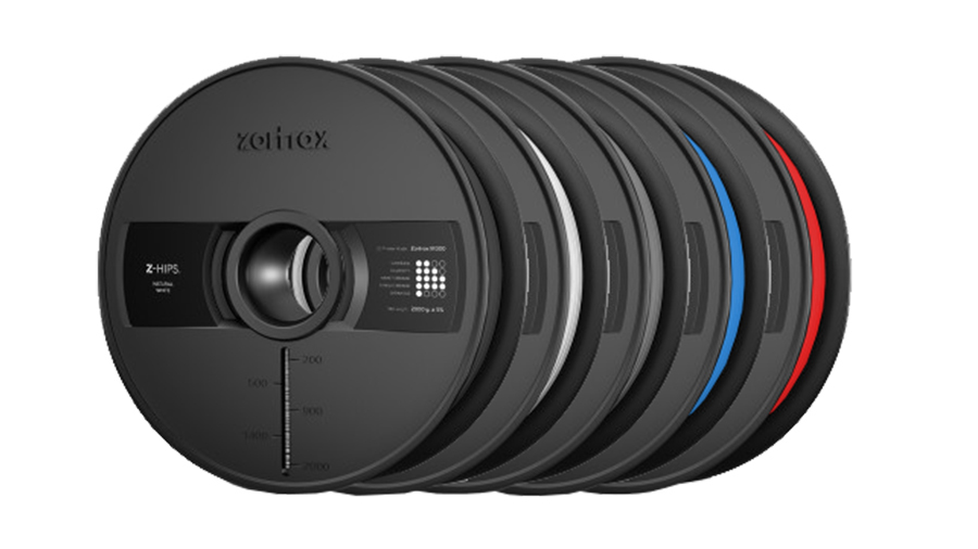 Zortrax Z-HIPS is available in a wide range of colors