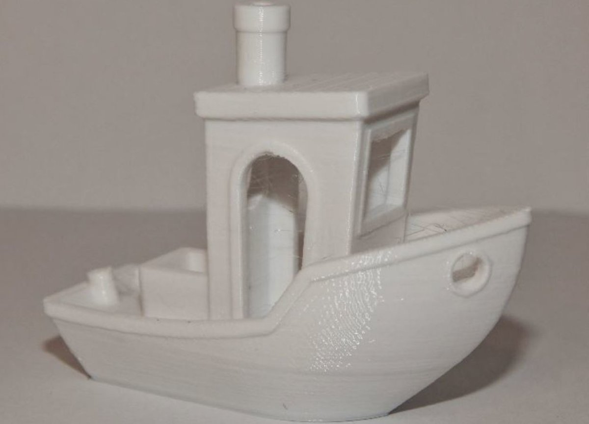 A Benchy printed with Matterhacker Pro Series PETG