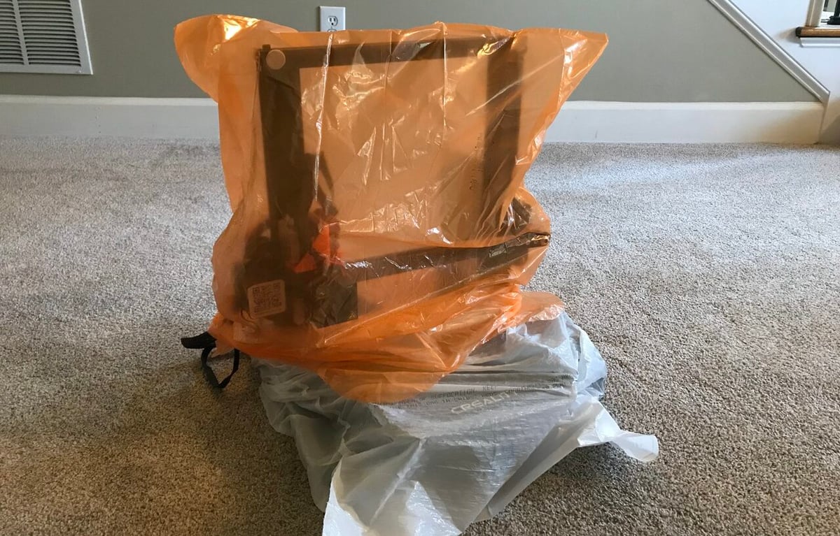You can't get more simple than a garbage bag enclosure
