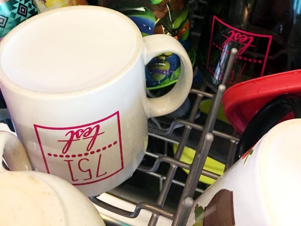 Be very cautious when deciding whether to wash your 3D coffee mug in the dishwasher