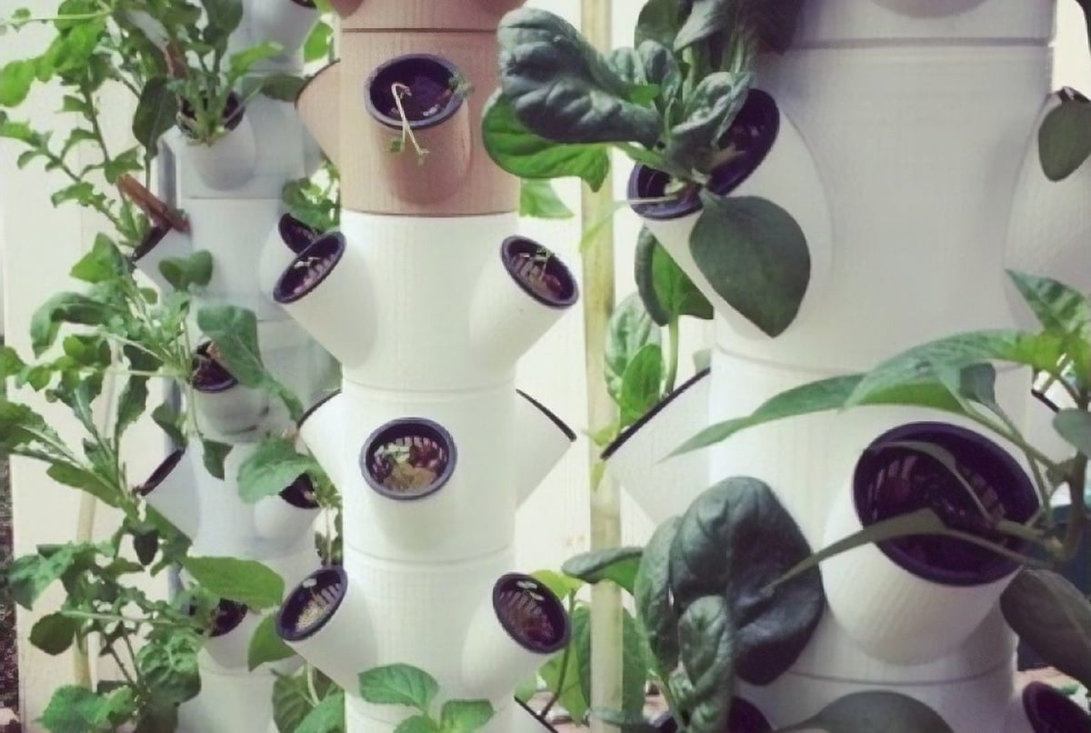 Sky's the limit with this modular hydroponic tower