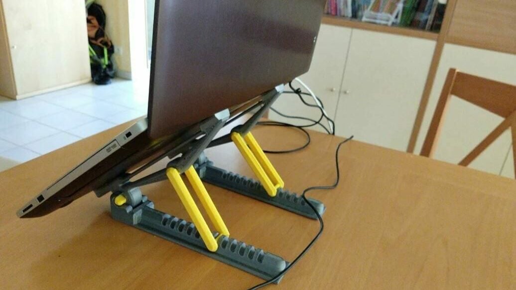 Adjust your laptop's position