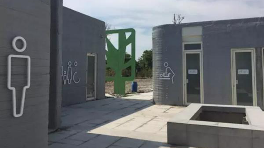 The first ever 3D printed public restrooms were created for China's International Tourism Expo