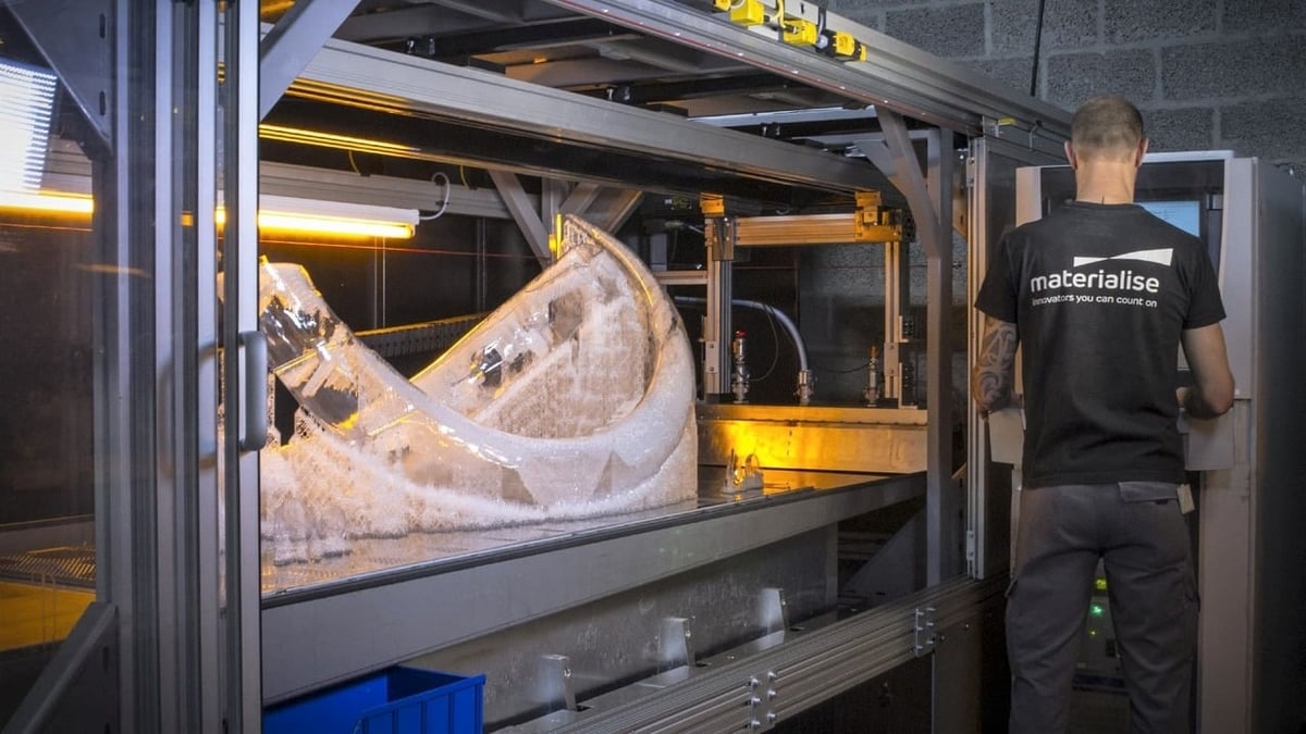 A mammoth printer for a mammoth job