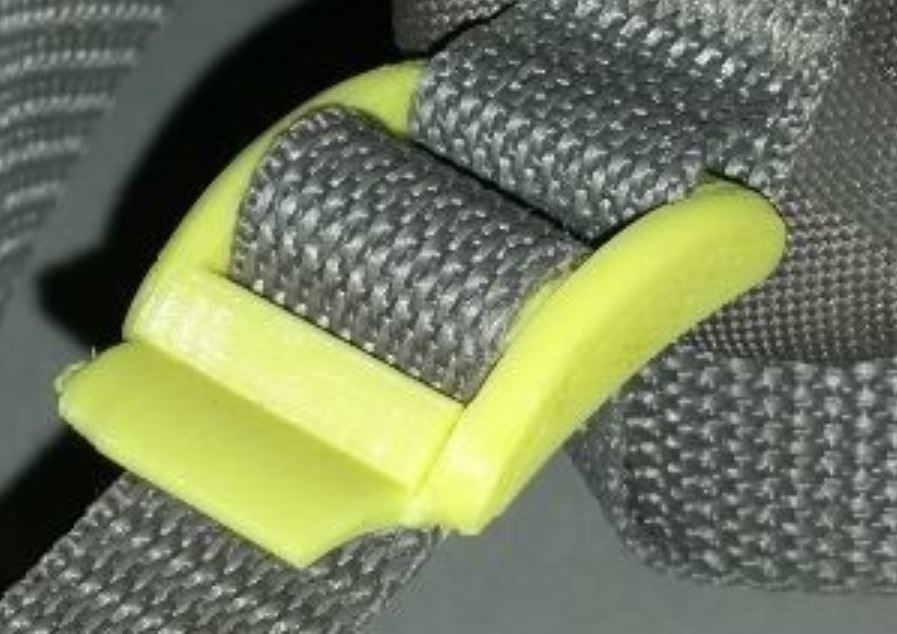 This strap adjuster should be printed standing up-right