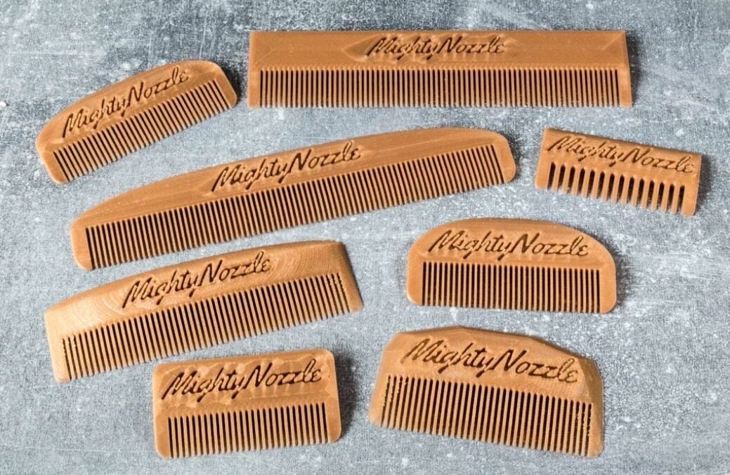 This comb should be printed with a high infill percentage for strength