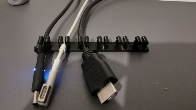 A sleek and simple way to get on top of that cable spaghetti