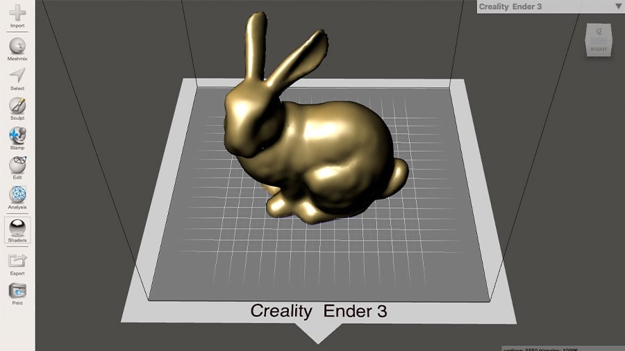 Now the 3D model should be optimized and ready for 3D printing
