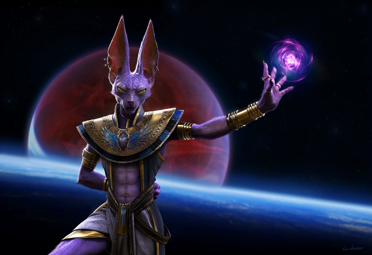Nothing is more terrifying than a hyper-realistic Beerus the Destroyer