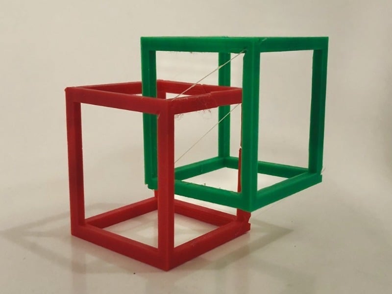 This model is a simple but effective mind-bending illusion