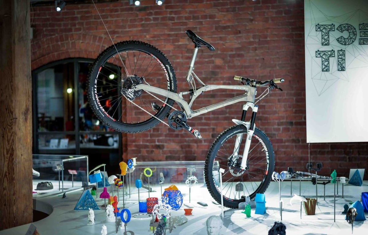 This mountain bike's frame was 3D printed with a titanium density greater than 99.7%