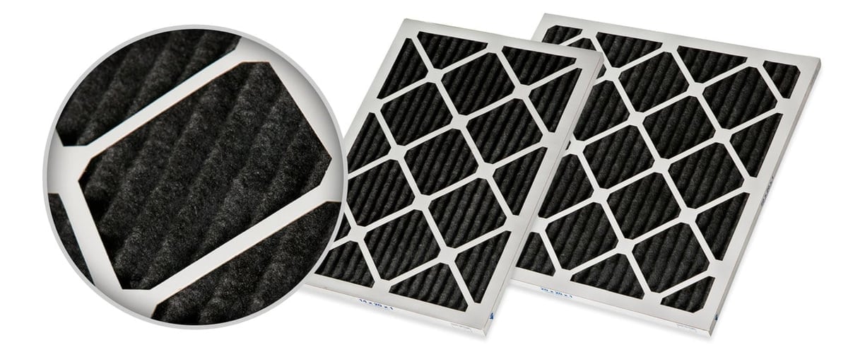 Activated carbon high MERV rating filters can be used for both VOCs and particulate
