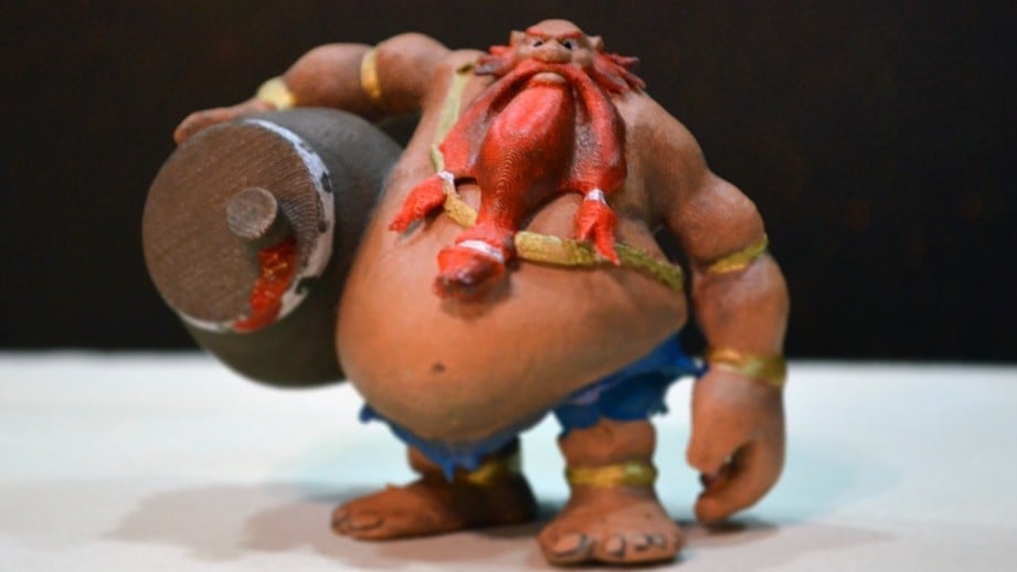 A beautifully painted 3D print of this Gragas model