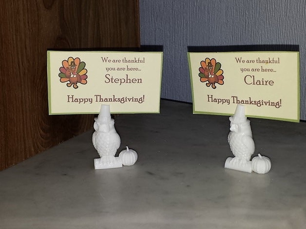 Thanksgiving-themed place card holders
