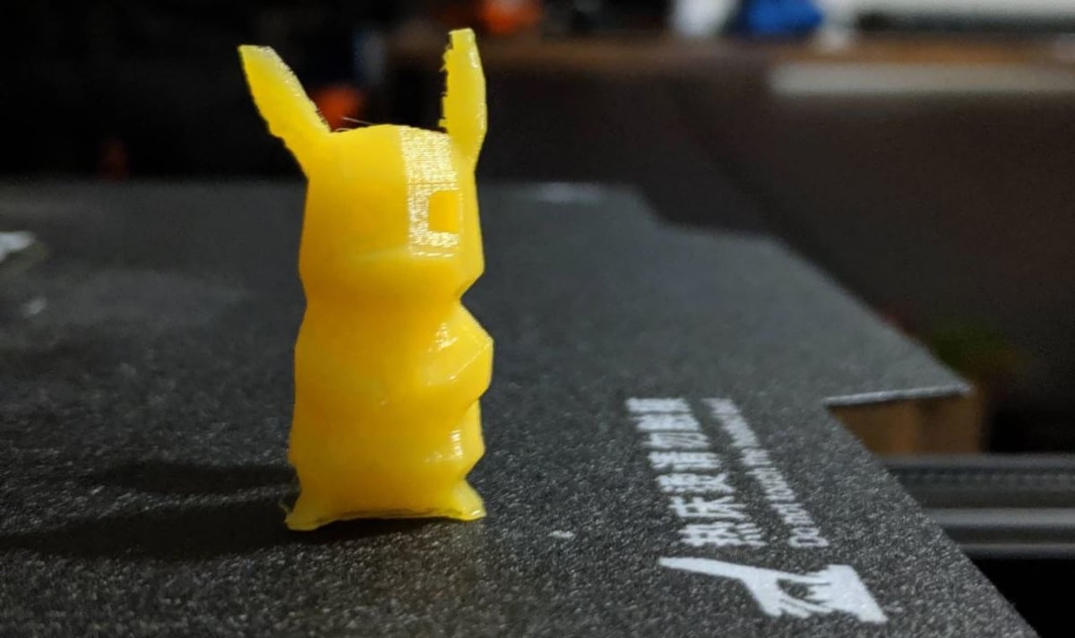 This model was printed on an Ender 3 using PrusaSlicer with a speed of 190 mm/s