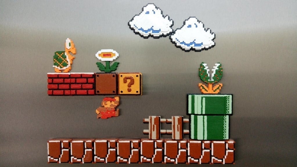 Make your own Super Mario level, right on the wall!